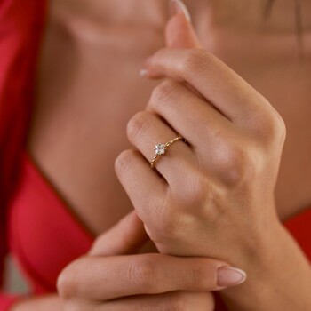 Tek Taşlı Burgu Yüzük - Ali Altınbas