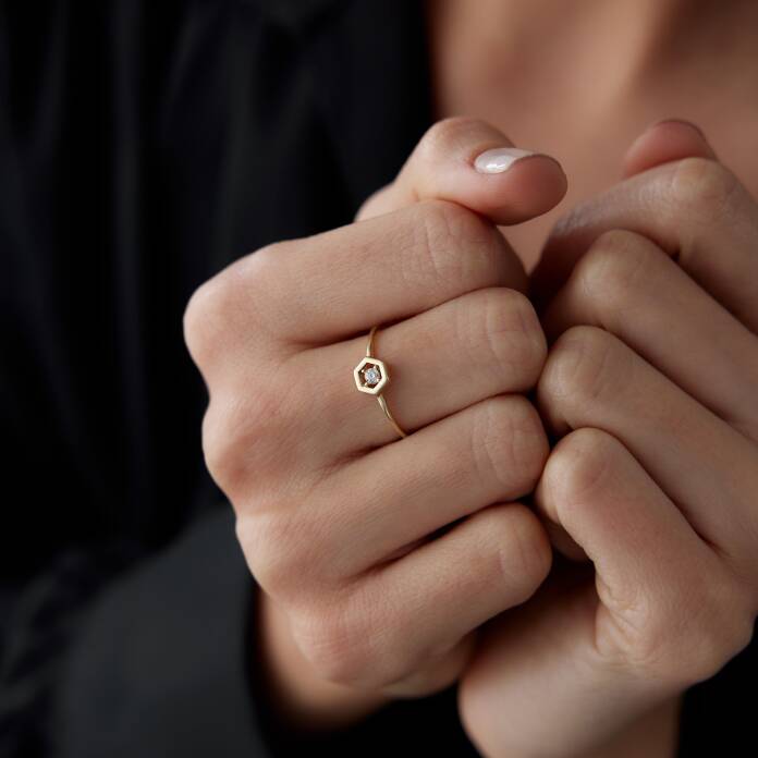 Tektaş Altıgen Yüzük - 1