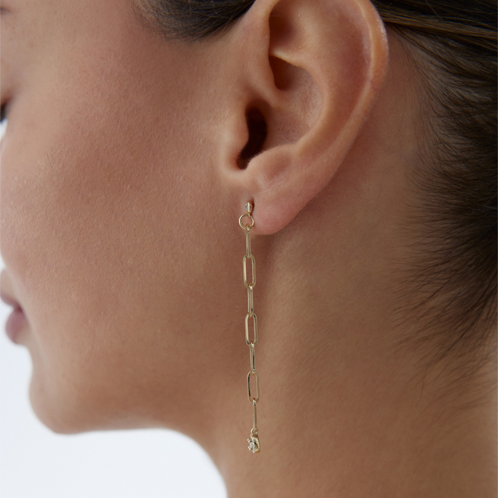 TekTaş Ataç Sallantılı Küpe - Rayna (1)