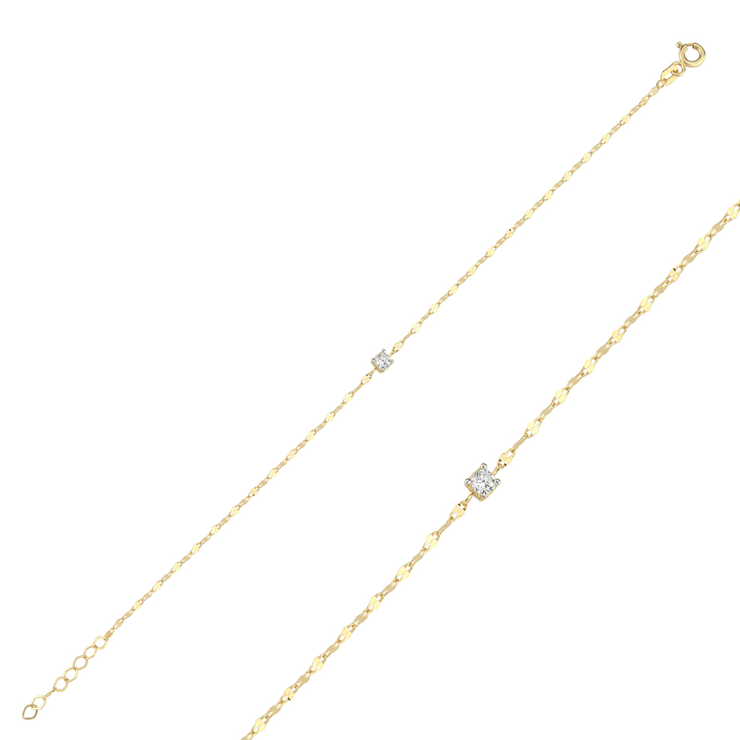 Tektaş Bumerang Zincir Bileklik - 1