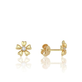 Tektaş Çiçek Çocuk Küpesi - Melike