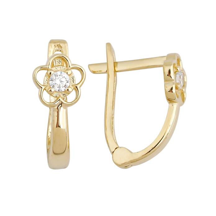 Tektaş Çiçek Çocuk Küpesi - 1