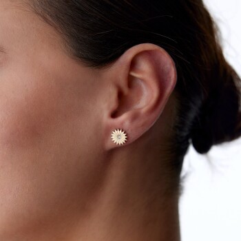 Tektaş Çiçek Küpe - Rayna (1)