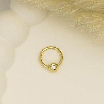 Tektaş Daire Motifli Helix Piercing - 2
