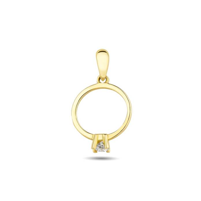 Tektaş Halka Kolye Ucu - 1