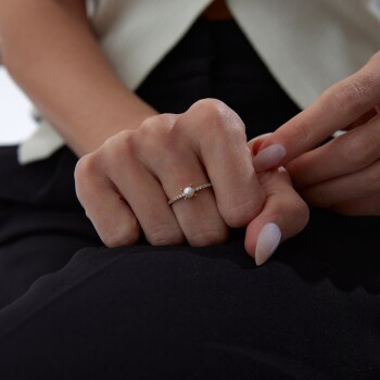 Tektaş İnci Yüzük - Uğur İnci (1)