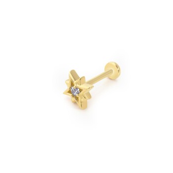 Tektaş Kutup Yıldızı Küçük Tragus Piercing - 1