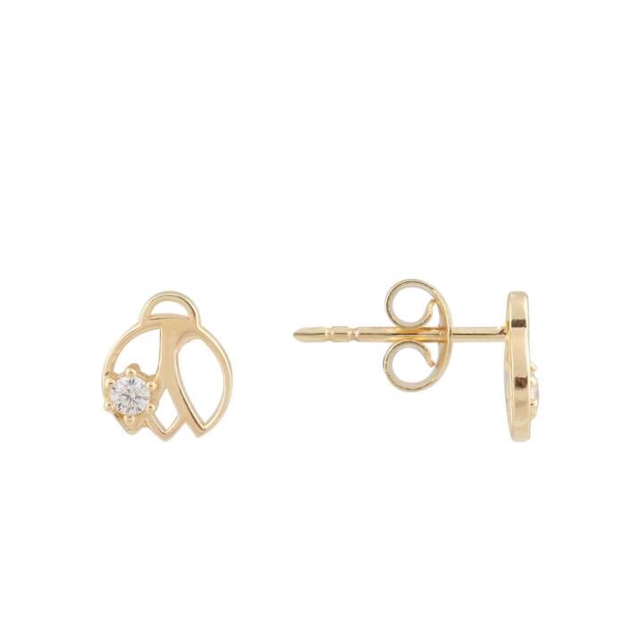 Tektaş Lale Çocuk Küpesi - 1