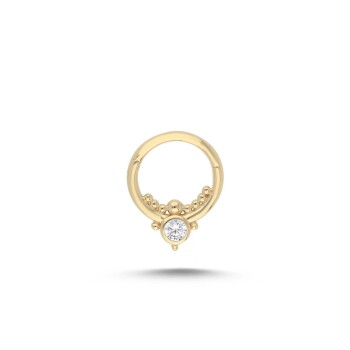 Tektaş Topçuklu Helix Piercing - Alen