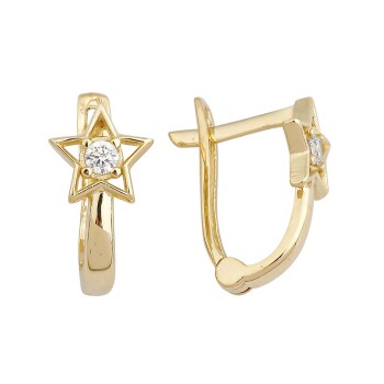 Tektaş Yıldız Çocuk Küpesi - Melike