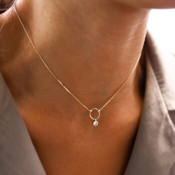 Tektaşlı Choker Kolye - Alen