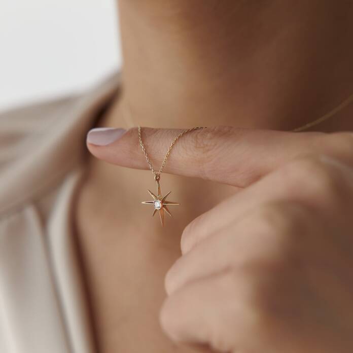 Tektaşlı Kutup Yıldızı Kolye - 1