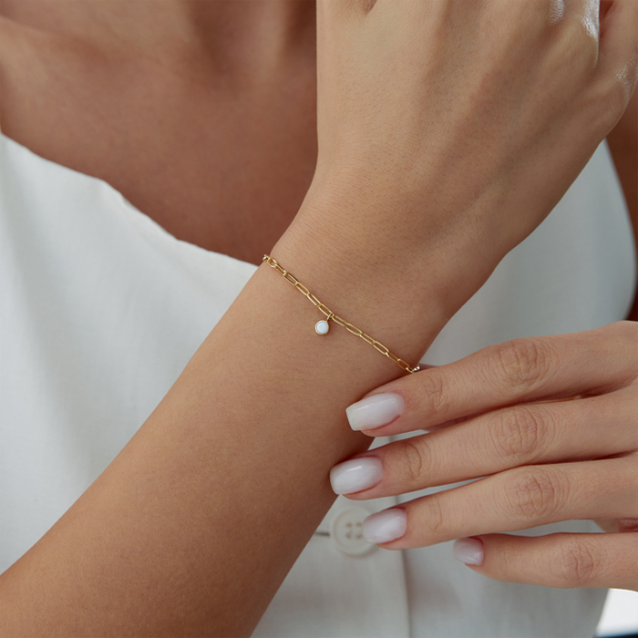 Terazi Burcu Opal Ataç Bileklik - Simoro