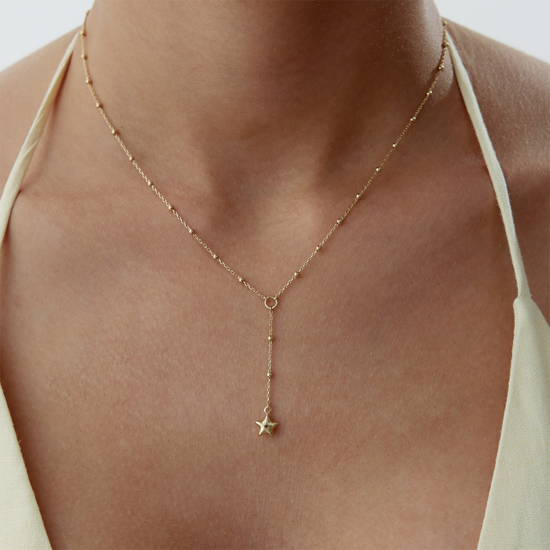 Toplu Yıldız Sallantılı Kolye - 1