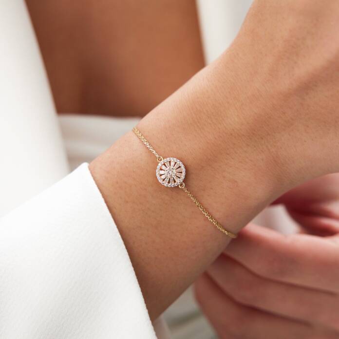 Trapez Baget Taşlı Bileklik - 1