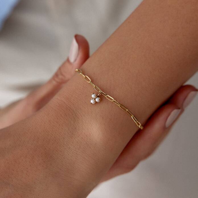 Tria İnci Charm Bileklik - 1
