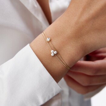 Tria İnci Tektaş Bileklik - Rayna