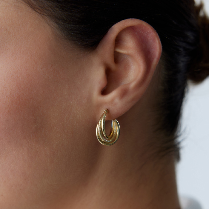 Tria Sweet Halka Küpe - Dilmener