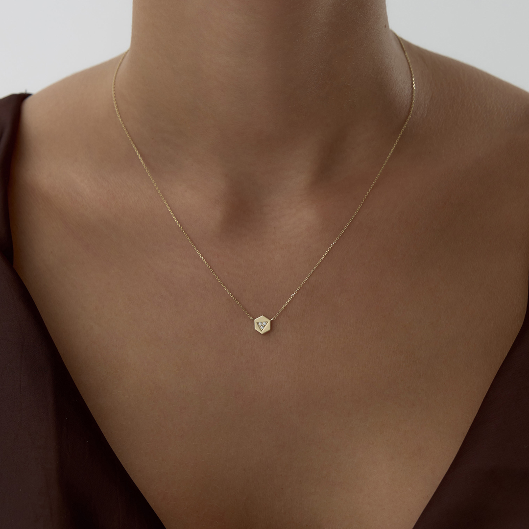 Trian Hexagon Kolye - 1