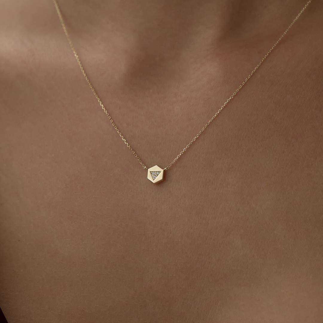 Trian Hexagon Kolye - 2