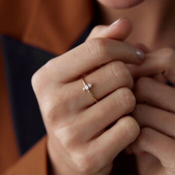 Trio Stone Yüzük - Cemart (1)