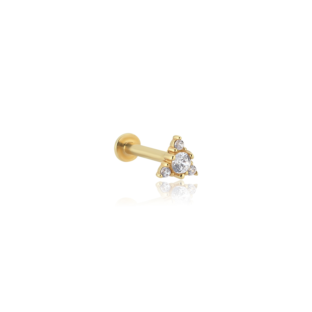 Trio Taşlı Tragus Piercing - 1
