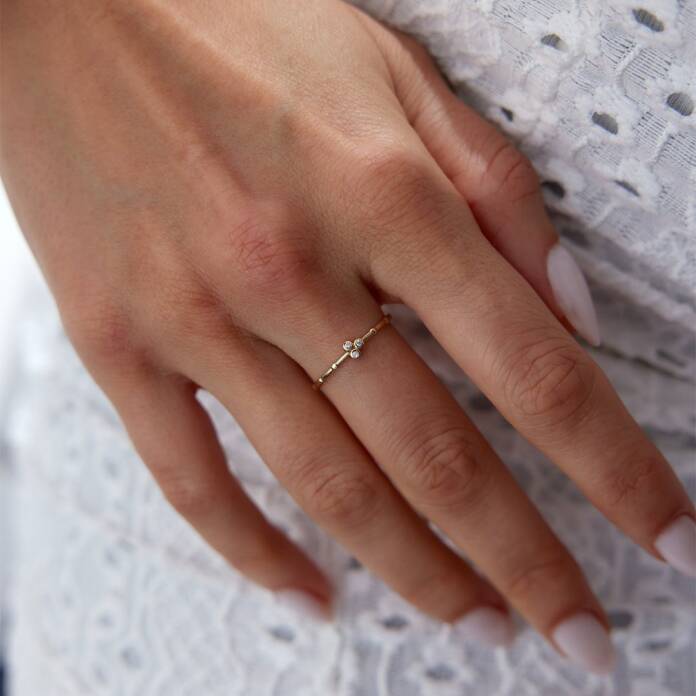 Trio Taşlı Yüzük - 2