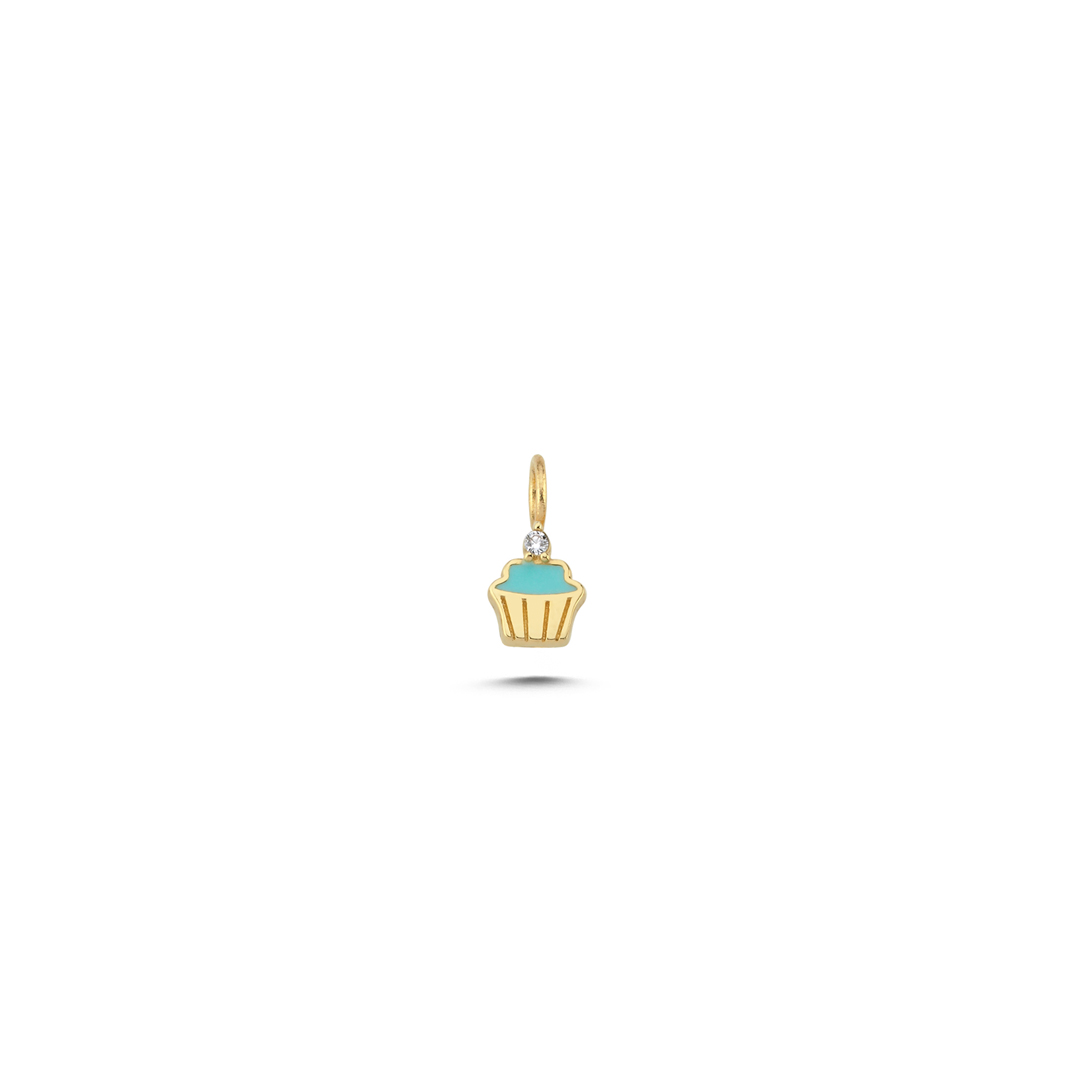 Turkuaz Cupcake Charm - 1
