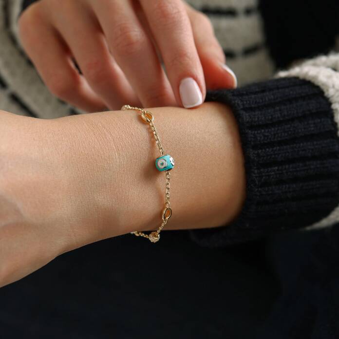 Turkuaz Nazar Bileklik - 2