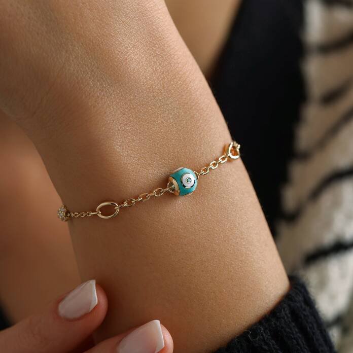 Turkuaz Nazar Bileklik - 3