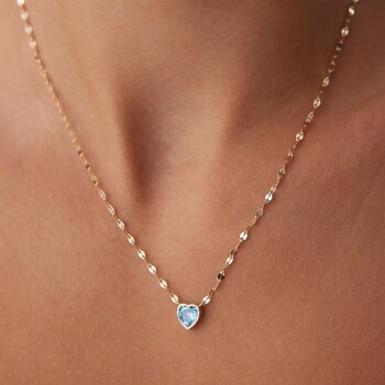 Turkuaz Taşlı Boomerang Kolye - Rayna (1)