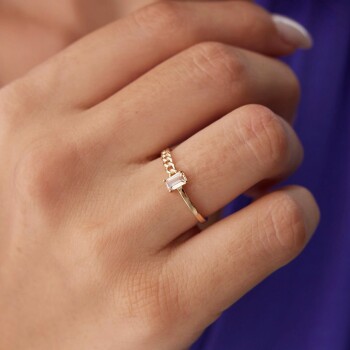 Turuncu Caroline Yüzük - Mazi (1)