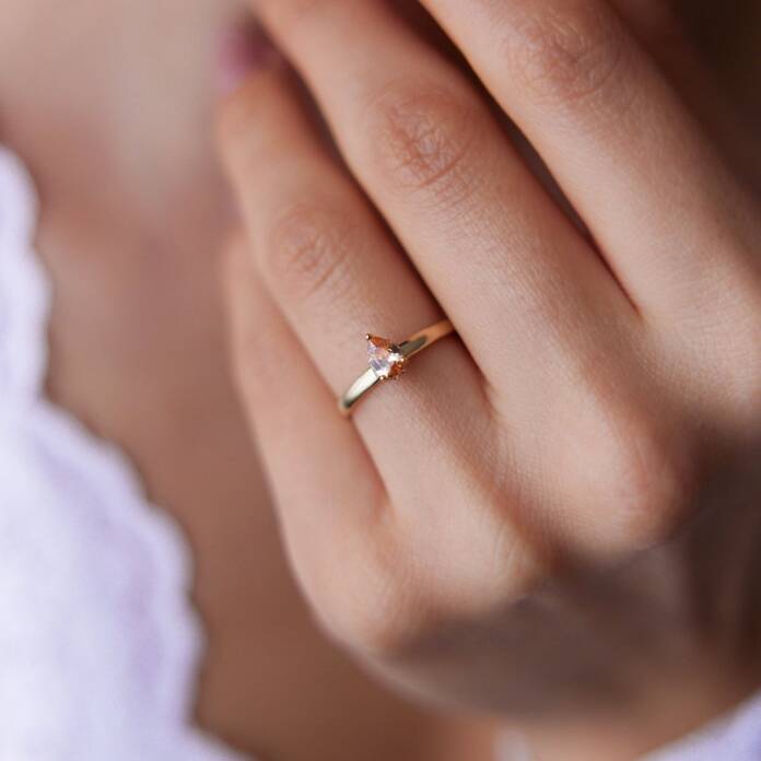 Turuncu Damla Yüzük - 1