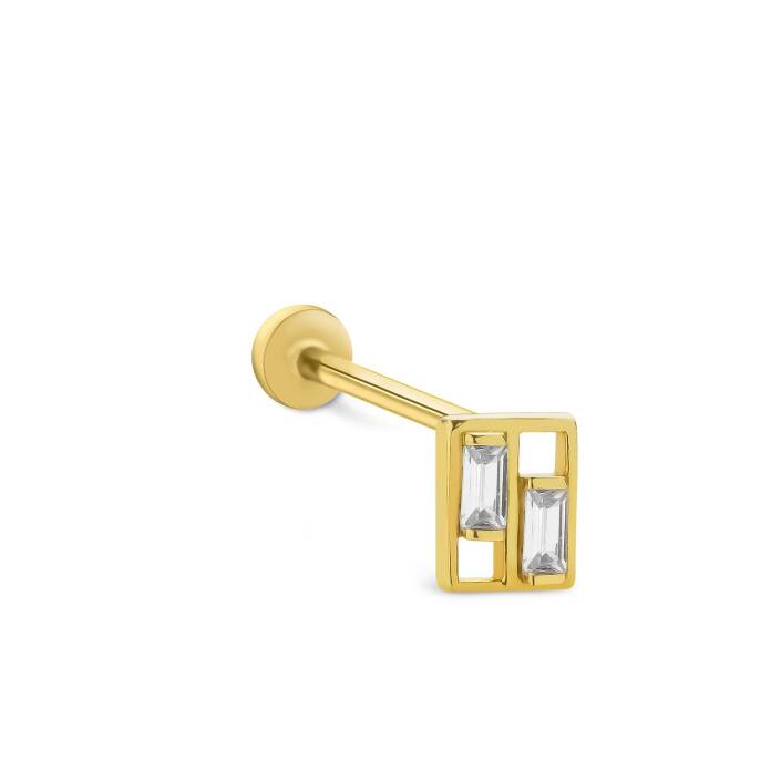 Twin Baget Tragus Piercing - 1