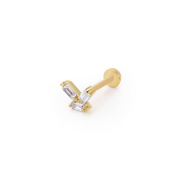 Üç Baget Tragus Piercing - 1