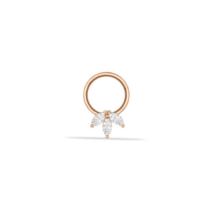 Üç Markiz Taş Helix Piercing - 1