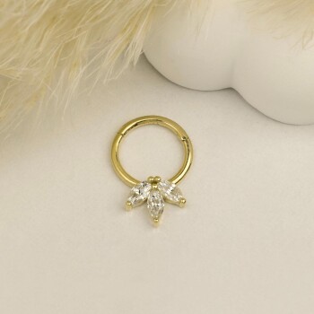 Üç Markiz Taş Helix Piercing - 3