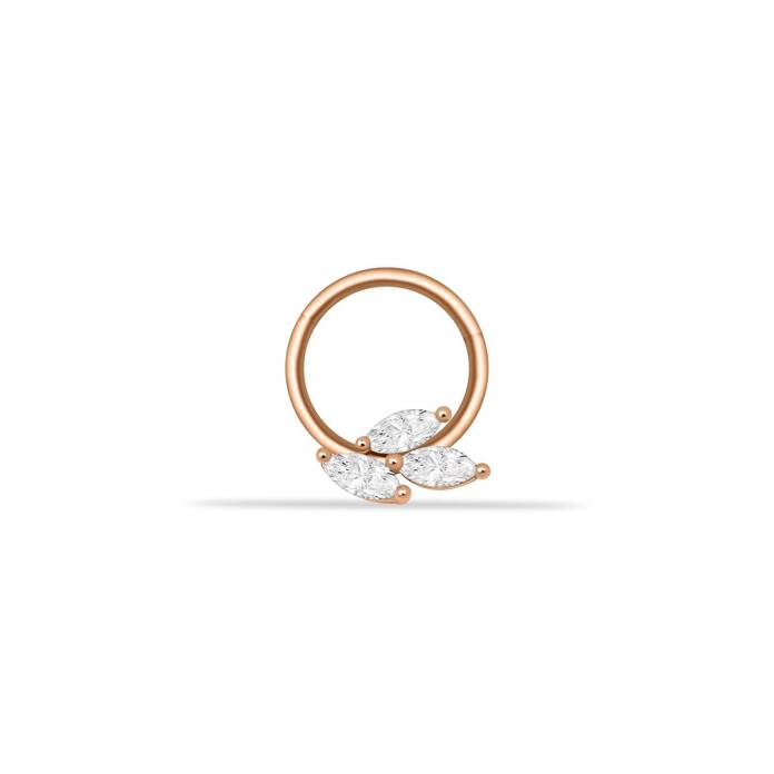 Üç Markiz Taşlı Helix Piercing - 1