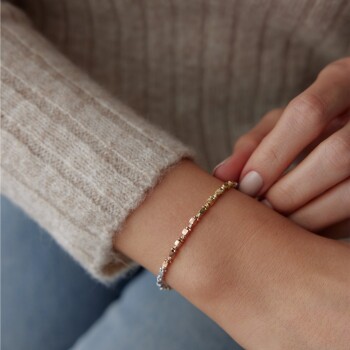 Üç Renk Küp ve Dorica Bileklik - Mazi