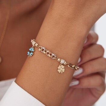 Üç Renkli Charm Bileklik - Konyalı Halil