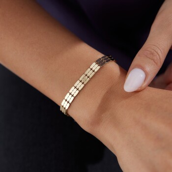 Üç Sıra Kapsül Bileklik - Özer (1)