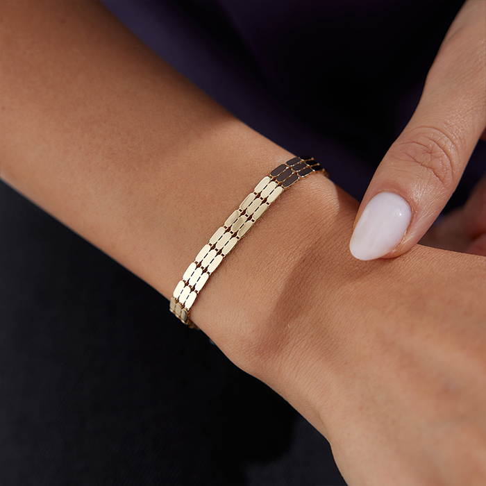 Üç Sıra Kapsül Bileklik - Özer (1)