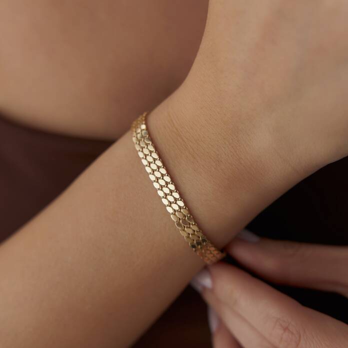 Üç Sıra Pullu Bileklik - 1