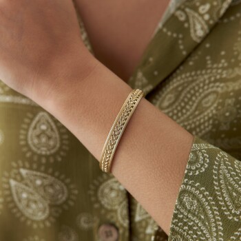 Üç Sıralı Örgü Halat Bileklik - Koçak