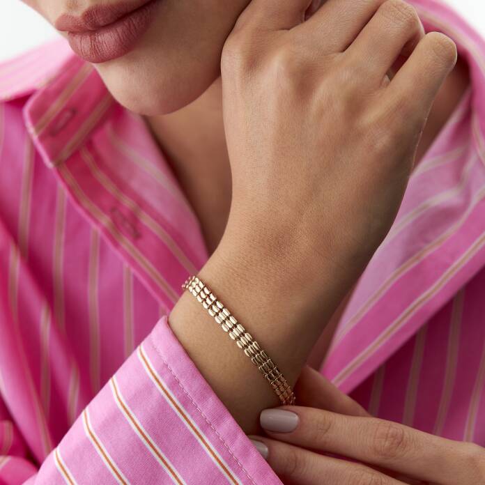 Üç Sıralı Pullu Bileklik - 2