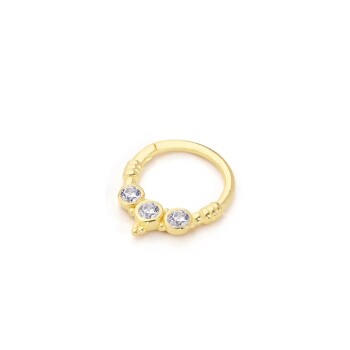 Üç Taşlı Helix Piercing - Alen
