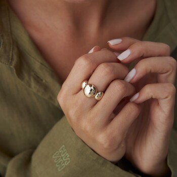 Üç Toplu Bombe Yüzük - Özer