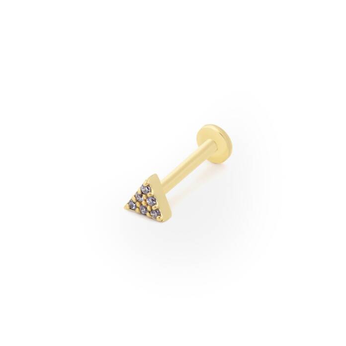 Üçgen Full Taşlı Tragus Piercing - 1
