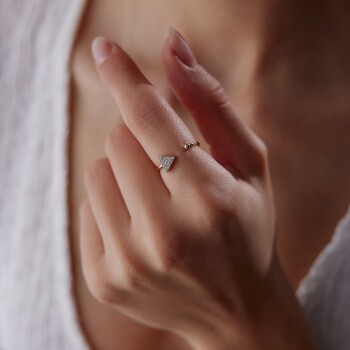 Üçgen Sarmal Yüzük - Alen (1)