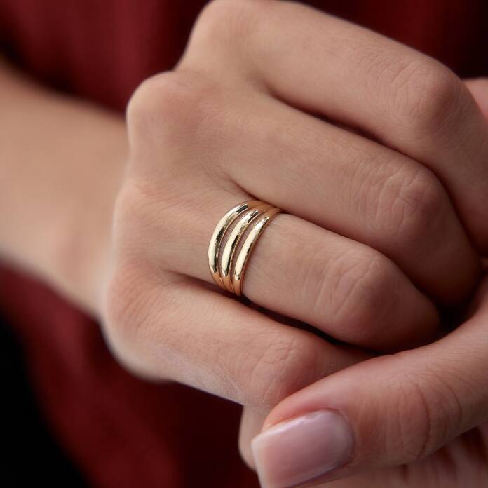 Üçlü Bitişik Bombe Yüzük - 3